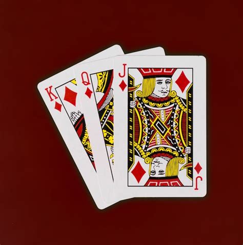 Poker o ás rei rainha jack dez